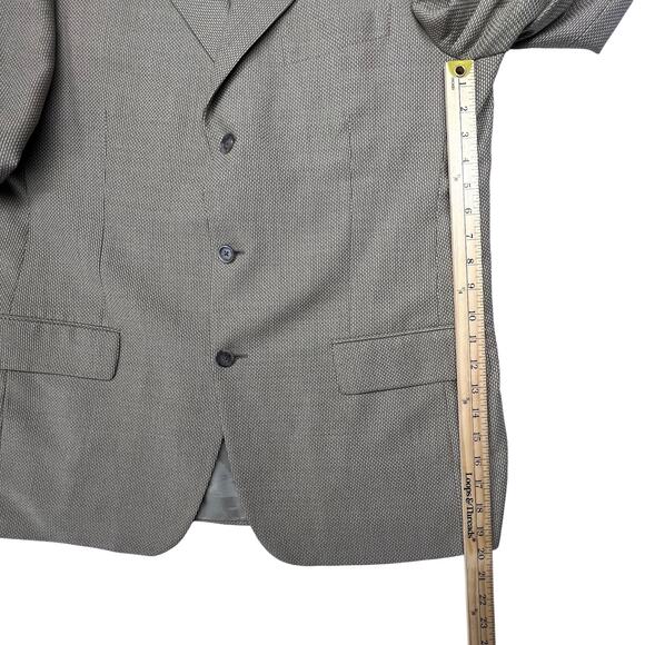 Vintage John W. Nordstrom REDA Blazer 46 Tan Wool Basketweave Sport Coat Italy - Picture 15 of 15